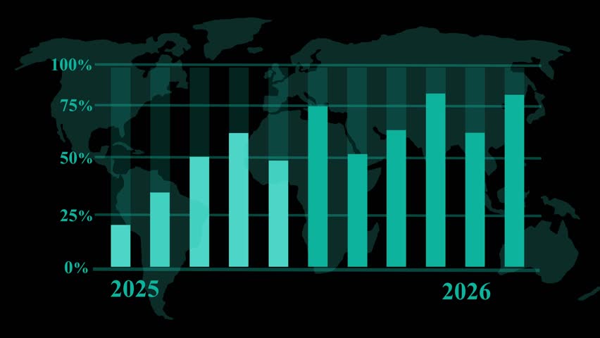 Global Data Bar Chart for 2024- 2026 Animation