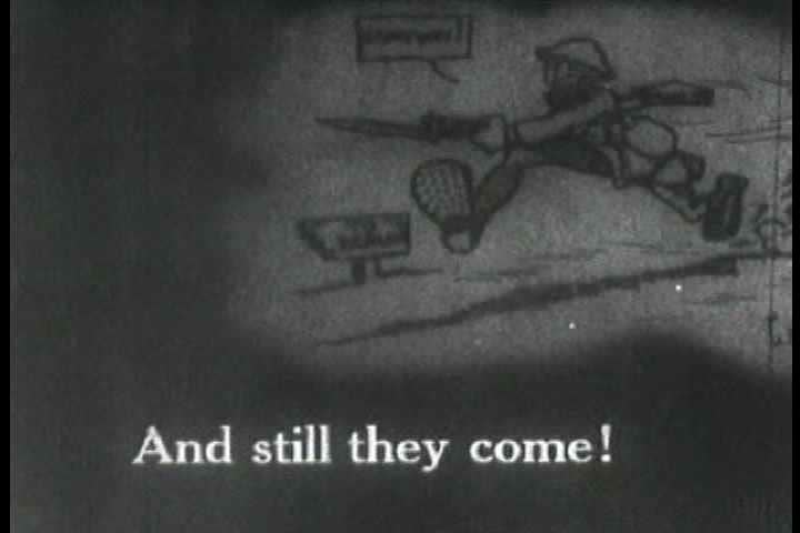 1910s - Battlefield footage from World War One, 1918.