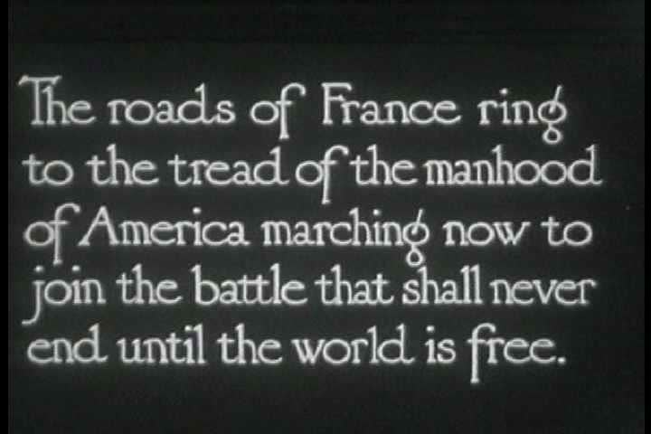 1910s - Troops march through France during World War One.