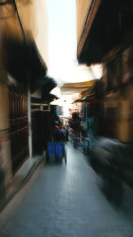 Timelapse Of A Walk In The Streets Of Fes, Morocco