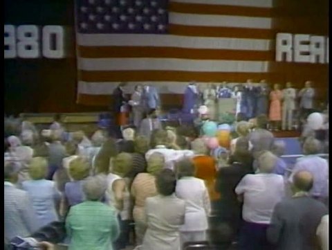 1980s - Ronald Reagan runs for President in 1980.