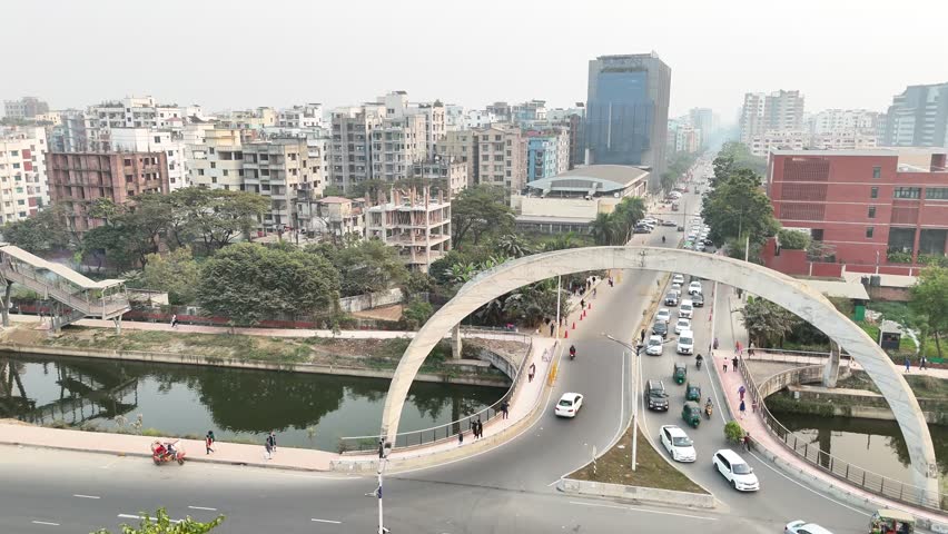 4K Drone Video, Bashundhara residential area, Dhaka, Bangladesh