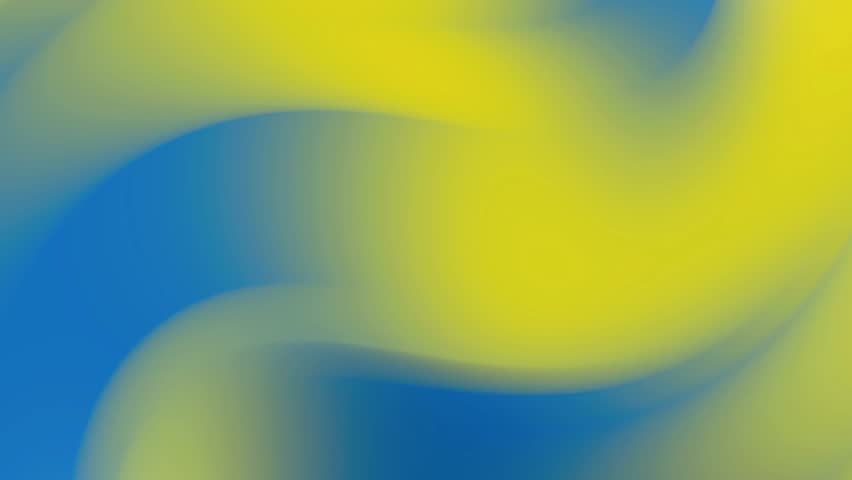 A fluid abstract background where soft blue and yellow colors blend and swirl gently.