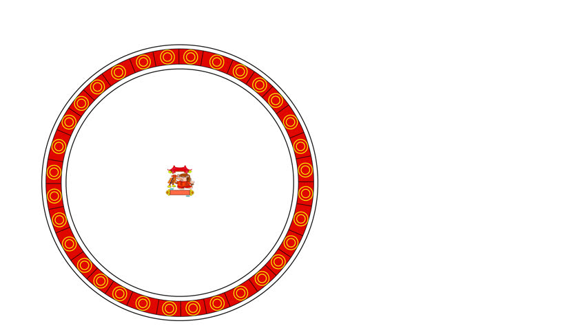A heart-touching illustration of a festive horse carrying coins.