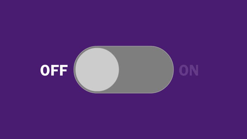 On Off Icon Animation Video, Cartoon Eye On and Off Animated Clip, Vector Eye Animation, 1080p