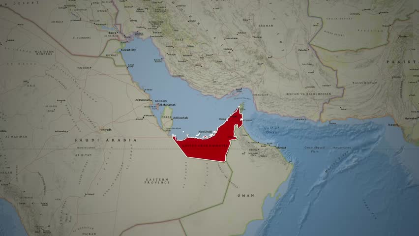 Motion Graphics Animation of Airplane Flying from UAE Territory to India Region