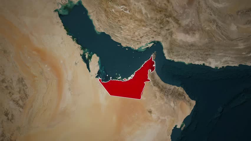 Motion Graphics Animation of Airplane Flying from UAE Territory to France Region