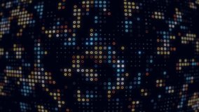Glowing Digital Matrix Background with Colorful Dots and Binary Code, Futuristic Technology Concept, 4K Video Footage - Powered by Shutterstock - Get 15% off with code: PIKWIZARD15