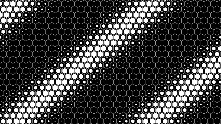 Geometric Hexagon Aperture Wave 4K Seamless Loop