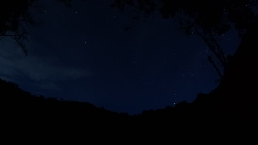 Star Trail at Tampusu Lake, Tomohon City, North Sulawesi, Indonesia