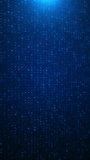 Abstract Blue technology background. Concept animation of binary data and streaming code. Abstract digital background. Data flow information. Concept of digital communication. Big data visualization. - Powered by Shutterstock - Get 15% off with code: PIKWIZARD15