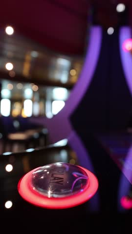 Man playing in casino. Casino gambling blackjack and slot machines in the entertainment area at night