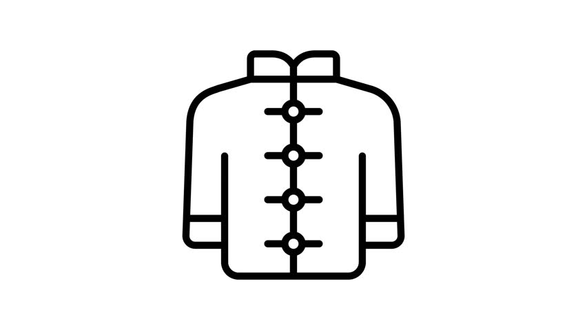 Chinese cultural dress animated vector design in trendy style