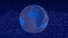 Animation of statistical data processing over spinning globe against metaverse structures. Global networking and business data technology concept - Powered by Shutterstock - Get 15% off with code: PIKWIZARD15
