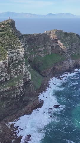 Famous Cape Point At Cape Town In South Africa. Table Mountain National Park. Famous Cape Point. Cape Town South Africa. Tourism Travel. Stunning Skyline.
