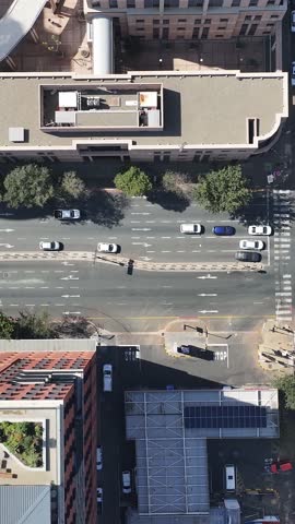 Johannesburg Avenue At Johannesburg In Gauteng South Africa. High Rise Buildings Landscape. Megacity Background. Johannesburg At Gauteng South Africa. Downtown City. Urban Outdoor.
