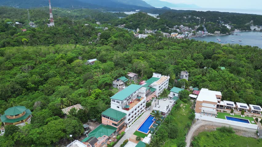 aerial view of Puerto Galera, Philippines