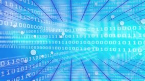 Animation of binary coding over wind turbine and sky. Global business finances connections and digital interface concept digitally generated video. - Powered by Shutterstock - Get 15% off with code: PIKWIZARD15