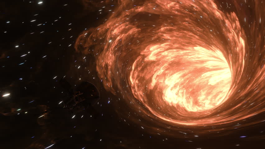 a Space Probe is traveling Through The Wormhole (Loop)