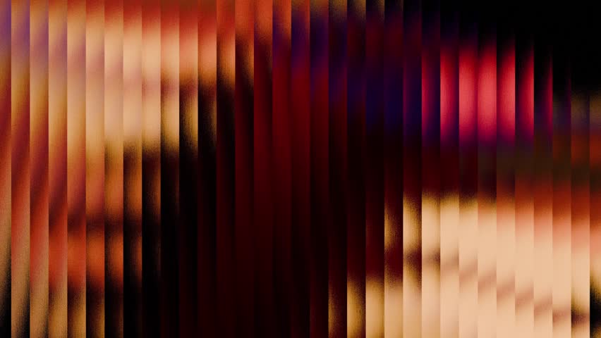 Abstract object behind glass on black background