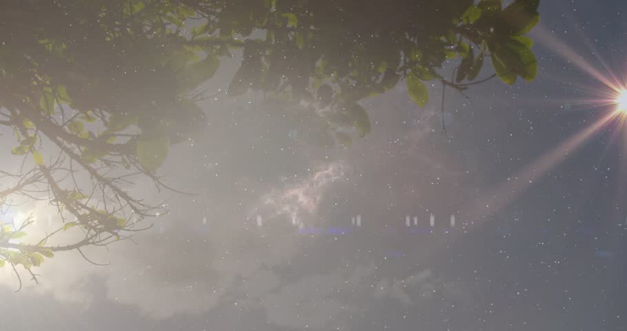 Couple entering, sitting bench by sea, turning, leaning, watching sunset, nebula across sky travel. Silhouette, romance, horizon, coastline, boardwalk, lensflare, starfield