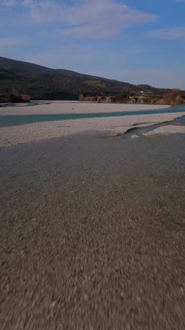 Aereal view of Albania landscape