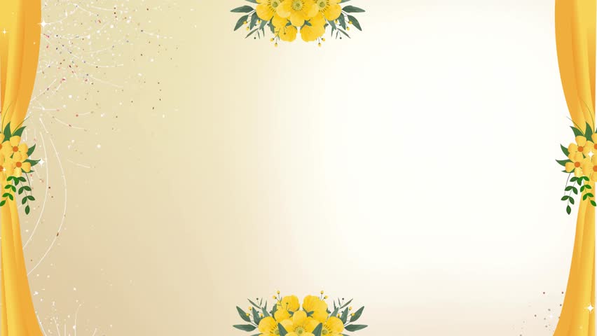 A digital illustration of a couple in traditional attire, with the man wearing a white kurta and the woman in a blue dress, standing together with a 