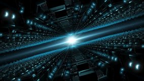 Futuristic Digital Data Center Corridor - Sci-Fi Supercomputer Server Room Loop - Powered by Shutterstock - Get 15% off with code: PIKWIZARD15