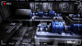 Gas Power Plant CCTV Camera Footage. 3D Render - Powered by Shutterstock - Get 15% off with code: PIKWIZARD15