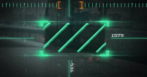 Animation of cyber attack text and data processing over city. Global finance, business, connections, computing and data processing concept digitally generated video. - Powered by Shutterstock - Get 15% off with code: PIKWIZARD15