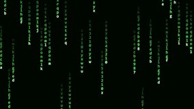 Matrix Code Rain Seamless Loop. Abstract Green Binary Digital Data Falling with Neon Glow. Hacker and Futuristic Technology Background. - Powered by Shutterstock - Get 15% off with code: PIKWIZARD15