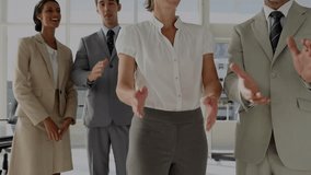 Digital business networking concept with global interface and diverse connections. Global business digital interface technology and networking concept digitally generated image. - Powered by Shutterstock - Get 15% off with code: PIKWIZARD15