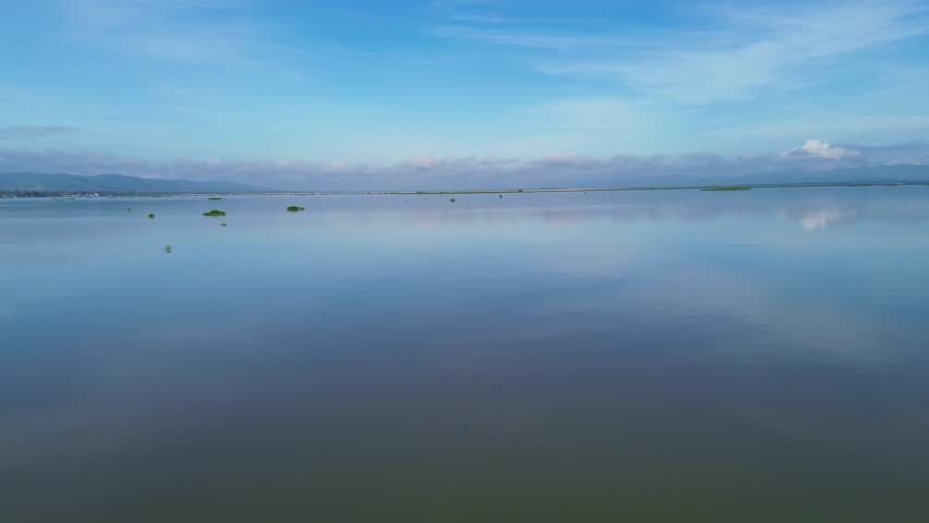 Vast Lake Under a Blue Sky