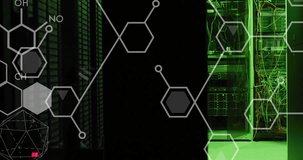 Animation of scientific data processing over computer servers. Medicine, connections, computing and data processing concept digitally generated video. - Powered by Shutterstock - Get 15% off with code: PIKWIZARD15