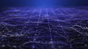 Abstract digital landscape with glowing purple data network and topographic wireframe lines on dark background. - Powered by Shutterstock - Get 15% off with code: PIKWIZARD15