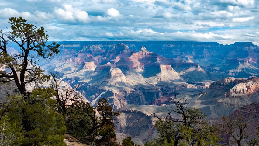 Timelapse of the Grand Canyon in winter