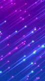 Vertical video: Particle ribbon forming as magenta mesh forms, splitting and drifting to show data. Neon, abstract, digital, futuristic, prisms, spectrum, vertical video - Powered by Shutterstock - Get 15% off with code: PIKWIZARD15