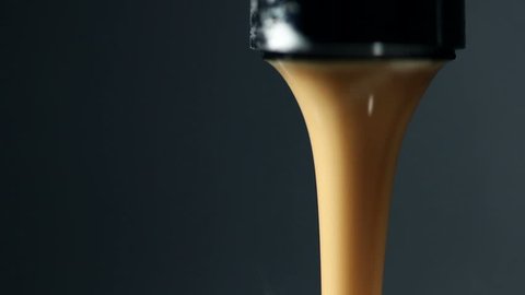 pouring coffee, closeup