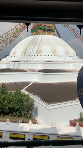 The great Boudhanath Stupa in Kathmandu, Nepal. The Great Boudhanath Stupa, built in the 5th century, is one of the most ancient, largest and magnificent Stupas in the world.