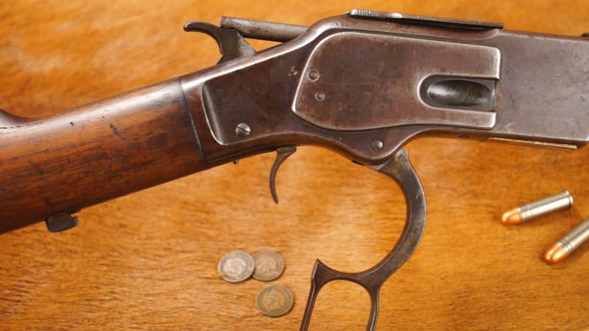 Old Western Lever action Rifle, late 1800's, 