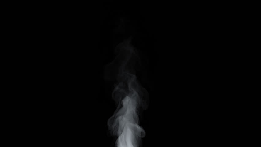 Realistic Thin Ethereal Smoke Developing Gently on Wind, 4K Isolated Transparent Overlay Alpha Chanel.