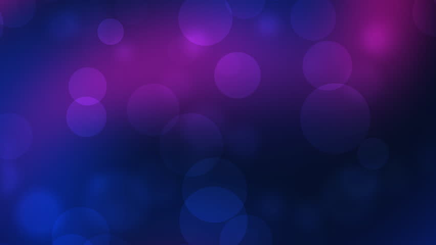  4k A professional-grade abstract background featuring large, soft bokeh circles on a deep blue and royal purple gradient