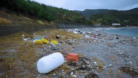 Ocean Plastic Refuse Washes up on Remote Oki Islands after Storm in Japan - Powered by Shutterstock - Get 15% off with code: PIKWIZARD15