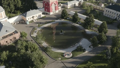Aerial View Monastery Pond Chekhov