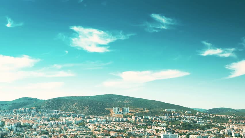 Ankara city skyline nestled among hills in the capital of Turkey
