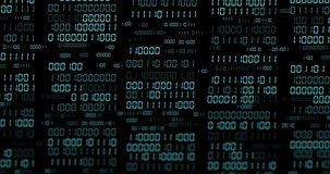 Binary digits flickering and starting globe rotating clockwise, revealing map and showing data. World, matrix, cyberspace, digital, holographic, visualization, continents - Powered by Shutterstock - Get 15% off with code: PIKWIZARD15