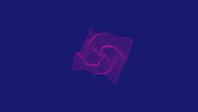 Abstract 3D wireframe wave surface animation, neon grid motion background in 4K landscape (wave=spiral, warp=multi_noise, color=#ff1493, density 40). Asset #336. - Powered by Shutterstock - Get 15% off with code: PIKWIZARD15