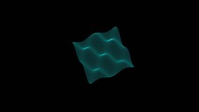Abstract 3D wireframe wave surface animation, neon grid motion background in 4K landscape (wave=grid_weave, warp=warp_xy, color=#00ffff, density 70). Asset #380. - Powered by Shutterstock - Get 15% off with code: PIKWIZARD15
