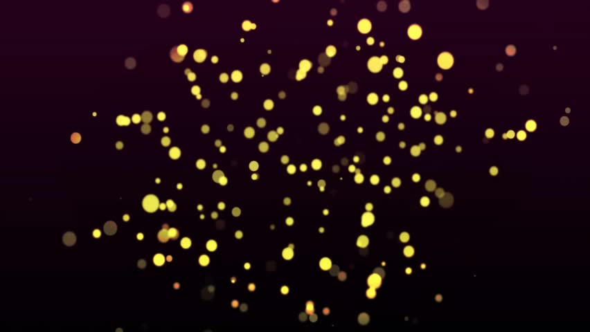 Welcome text animation with yellow glowing particles on dark background. welcoming, sparkle, light, dynamic, intro, backdrop
