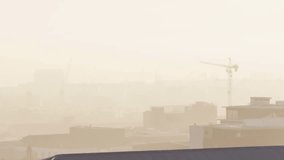 Animation of multiple graphs with changing numbers over fog covered cityscape against sky. Digital composite, multiple exposure, report, business, growth, buildings and architecture concept. - Powered by Shutterstock - Get 15% off with code: PIKWIZARD15